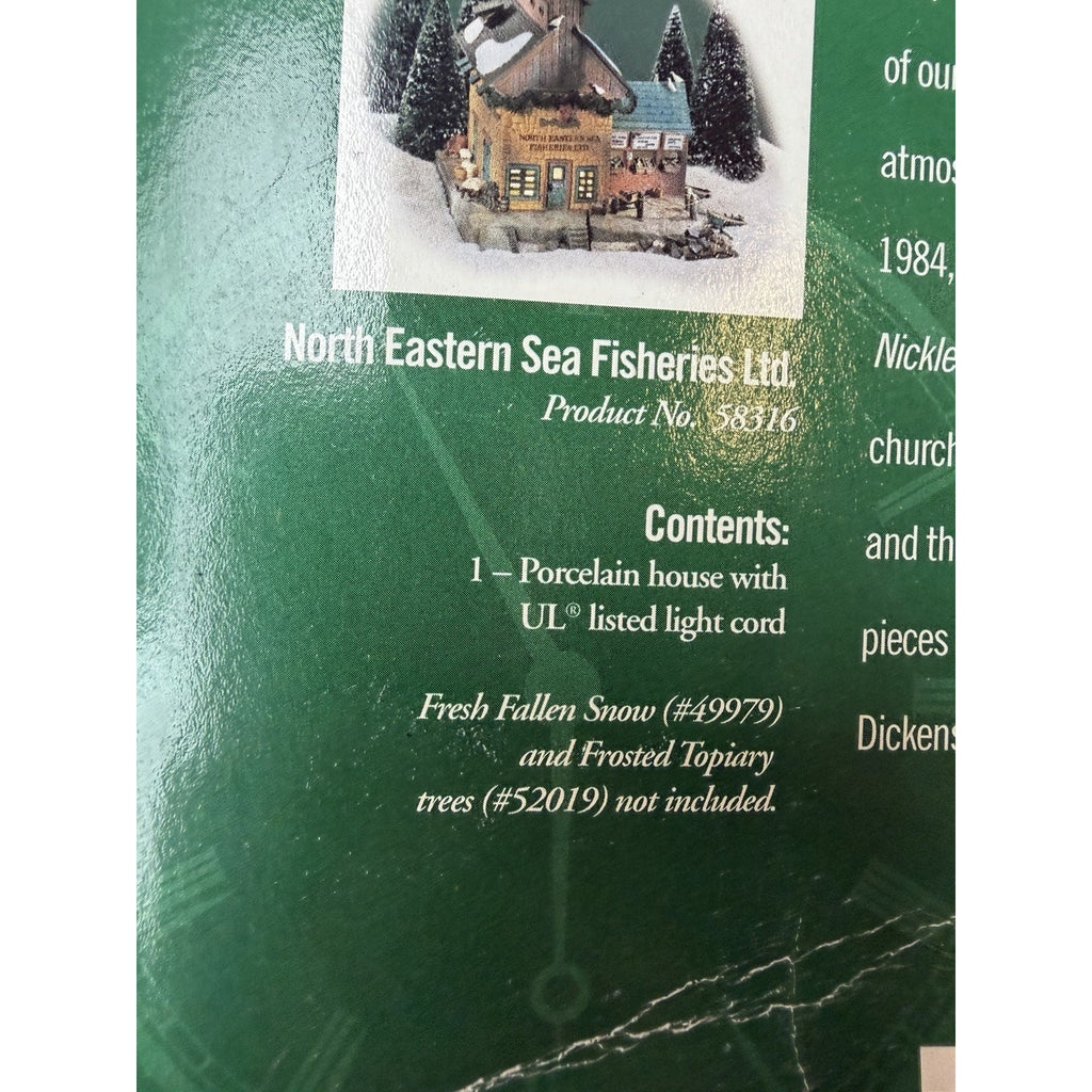 VINTAGE NEW 1999 Department 56 Dickens' "North Eastern Sea Fisheries" 56.58316