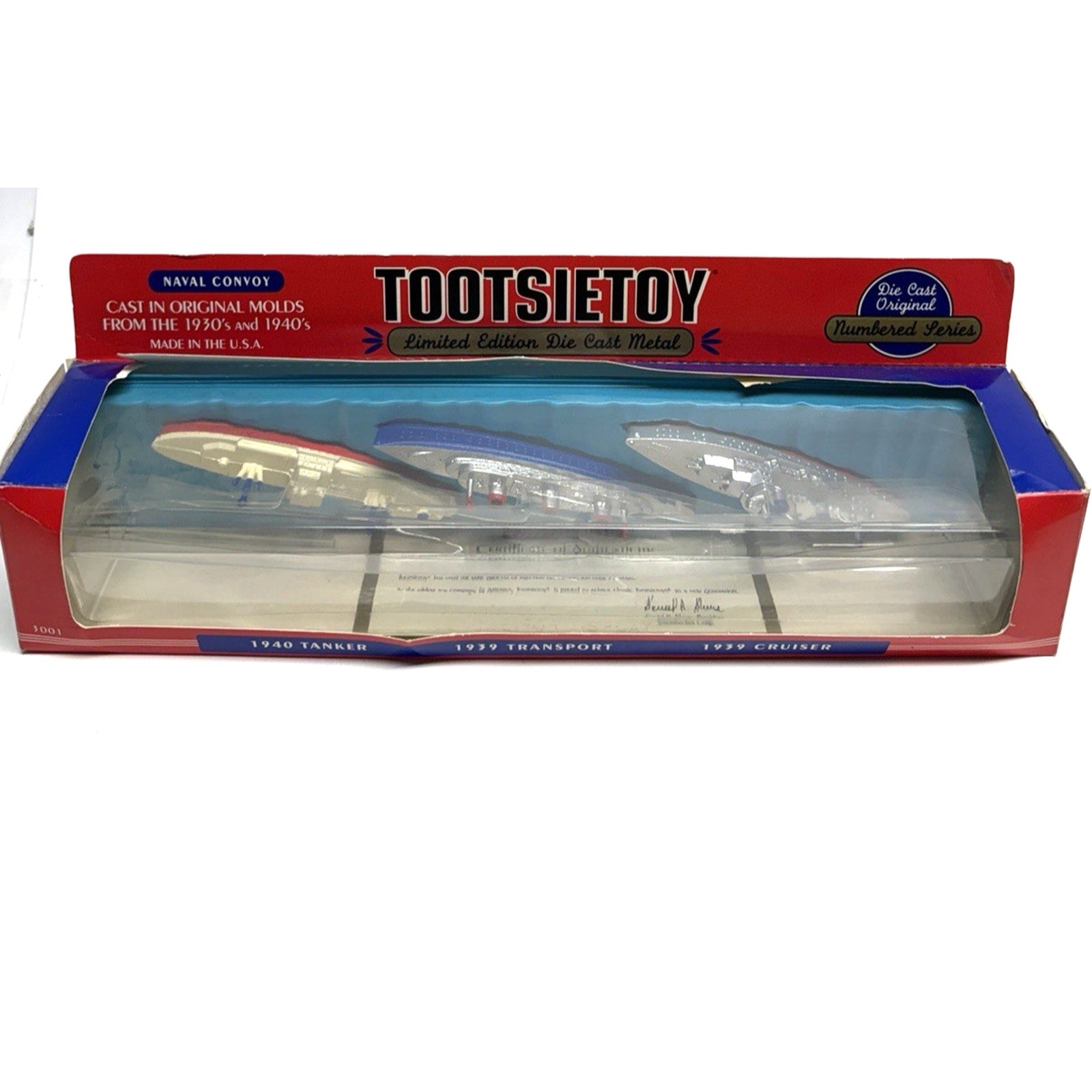 Vintage New Tootsie Toy 1996 3 Naval Convoy Vehicles Reissued by Strombecker