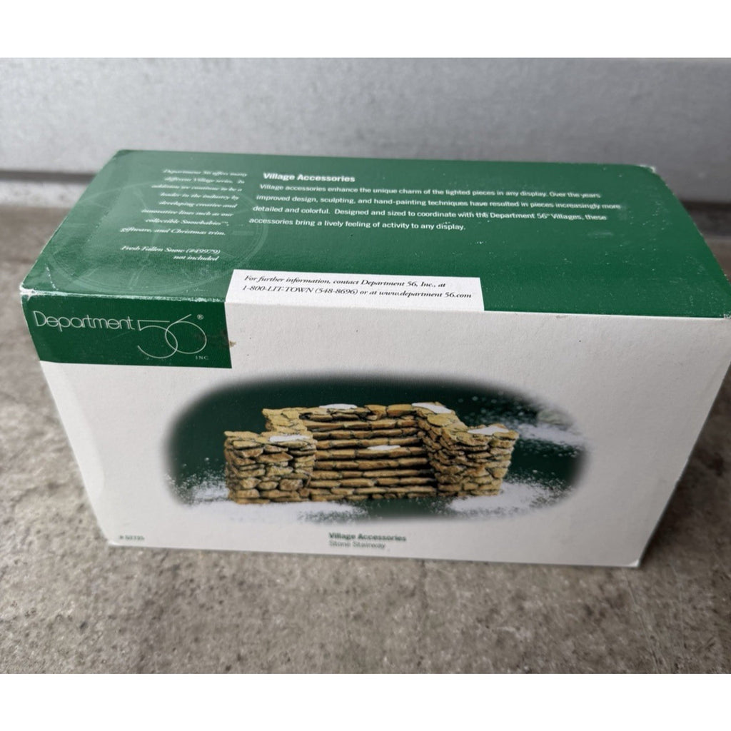 VINTAGE NEW Dept 56 Stone Stairway Accessory Dickens Village 56.52725