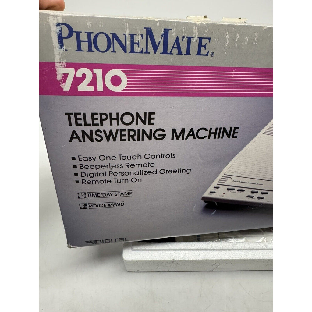 VINTAGE NOS SEALED PHONE MATE TELEPHONE 7210 ANSWERING MACHINE