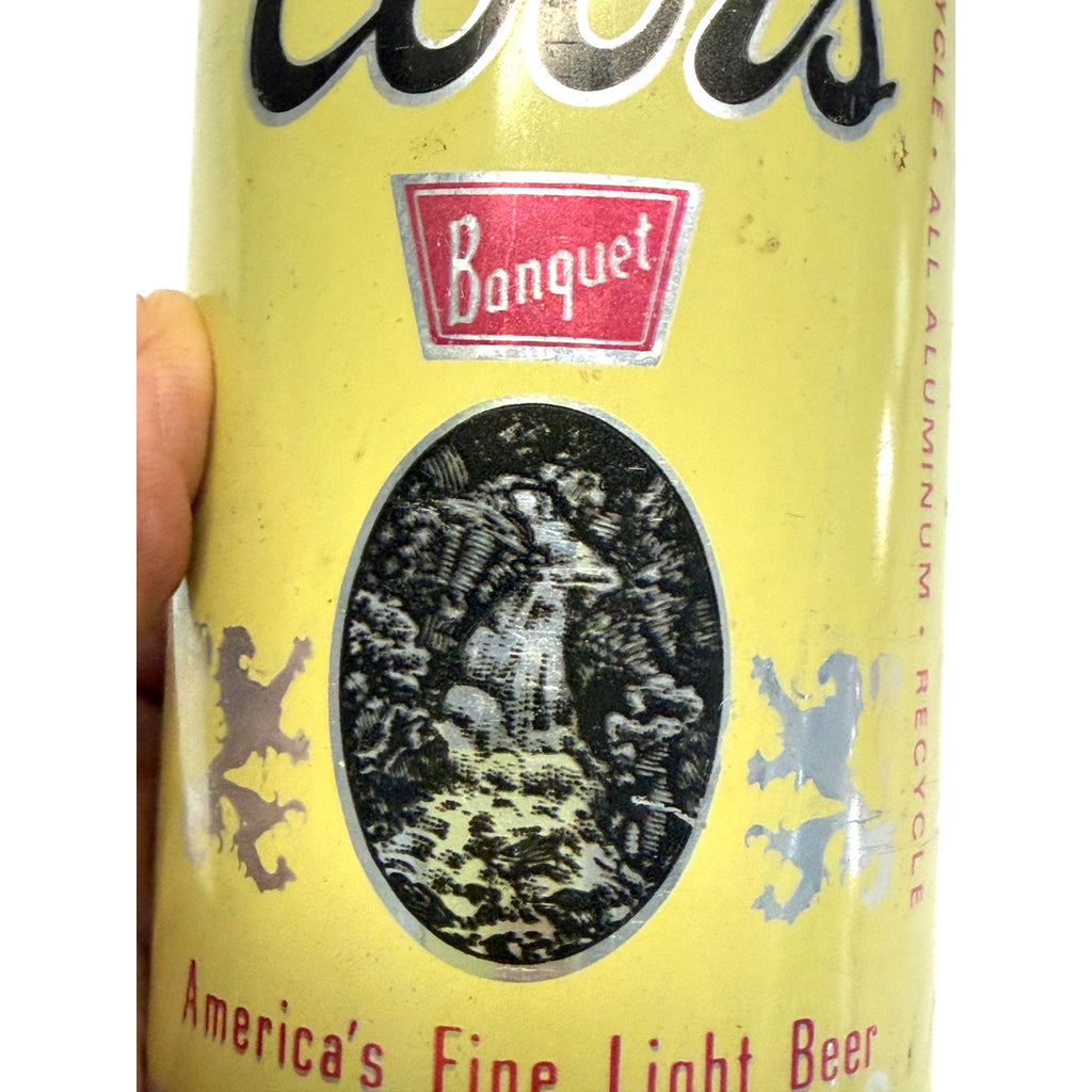 VTG 1970's Coors-Banquet Light Beer 🍻-Golden, Colorado-12 oz-Aluminum Beer Can