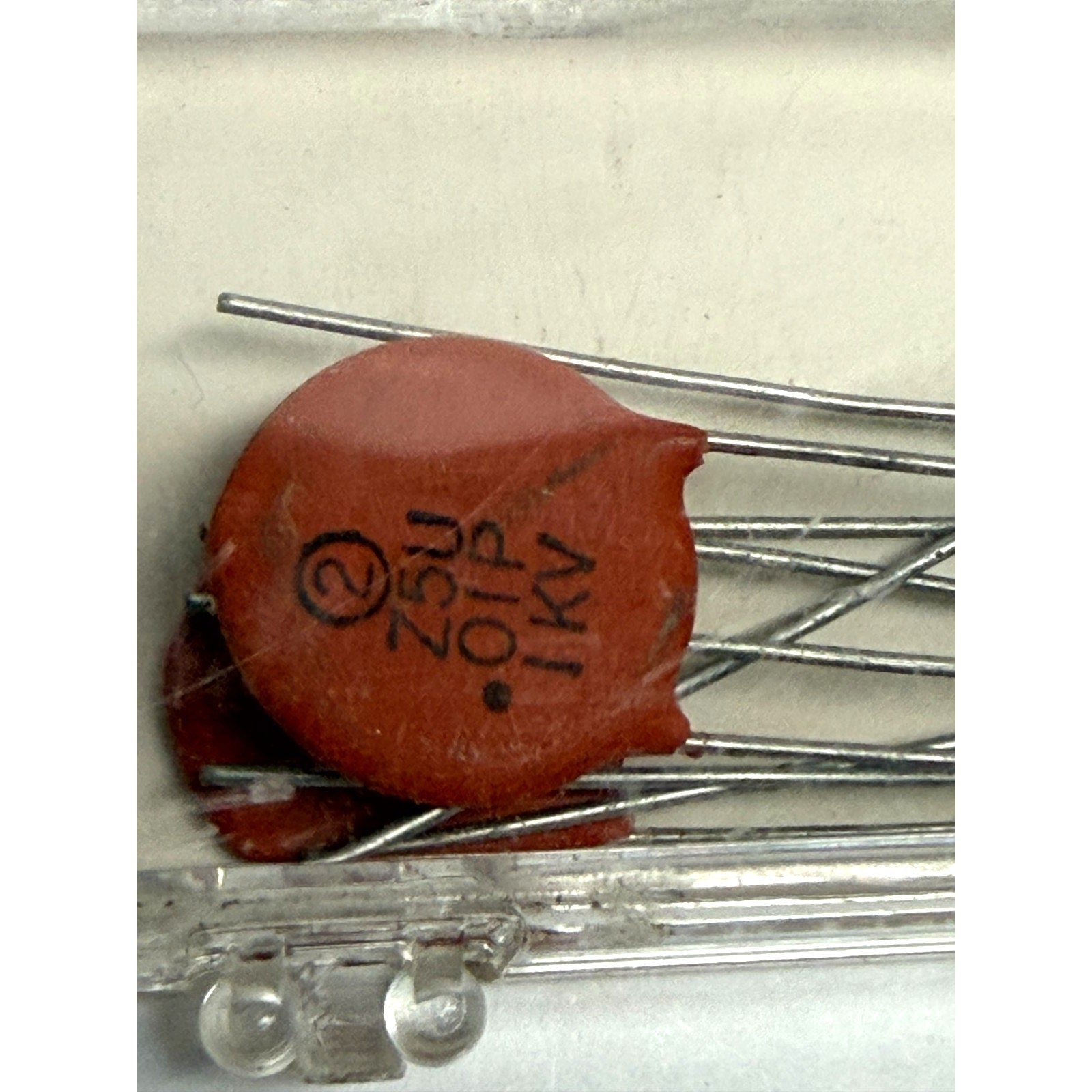 Vtg 5pc NOS Sprague 5HK-S10 .01uF 1000V 1kV Ceramic Disc Capacitors HYK Z5U