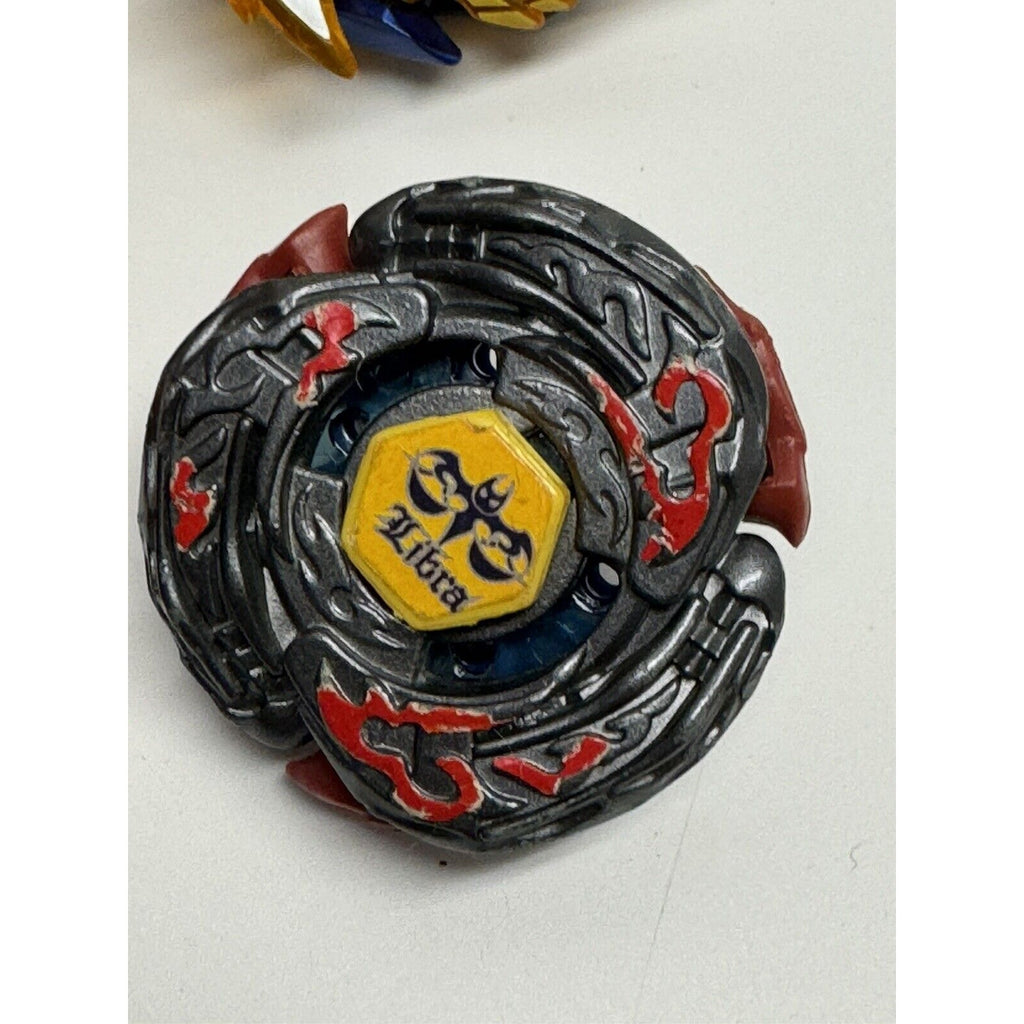 Vintage Beyblade Lot Mixed Metal Bursts Fusion Dragon Libra & Parts