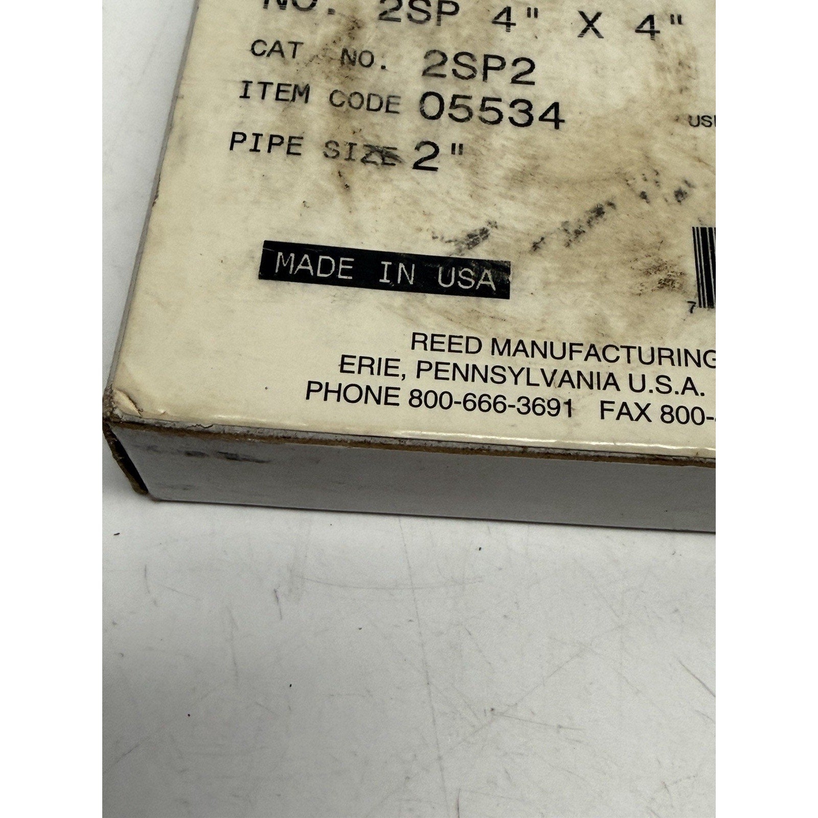 VINTAGE NOS Reed 2SP2 For 2" Pipe Threading Die 4" X 4" Steel & Stainless 05534