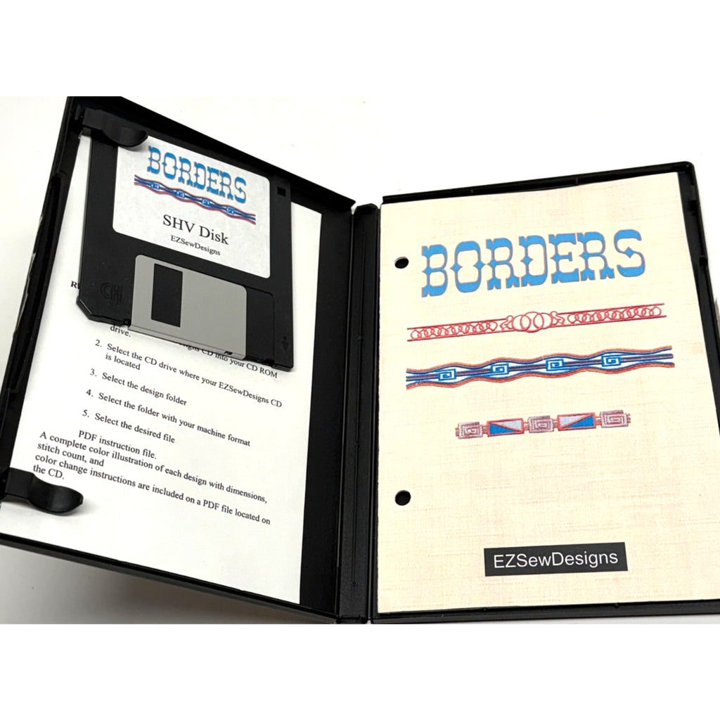 Vintage EZSew Borders Multi Format CD