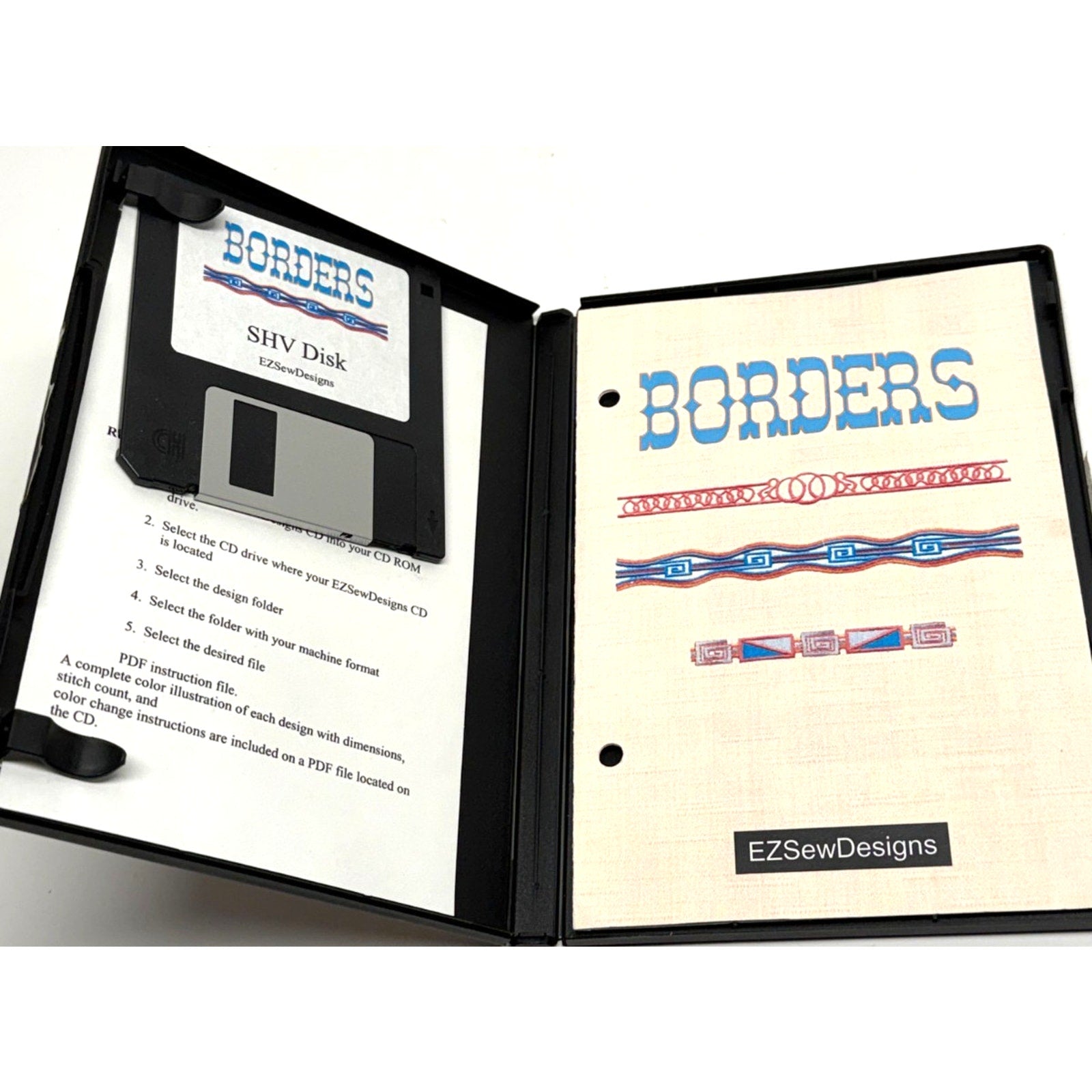 Vintage EZSew Borders Multi Format CD