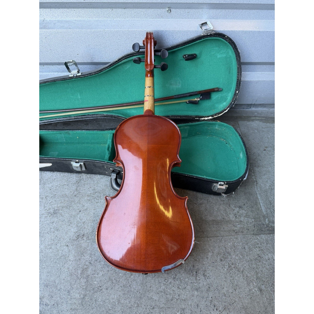 Vintage Stradavarius style 4/4 Violin w/Case & Bow ~~Missing Parts~~