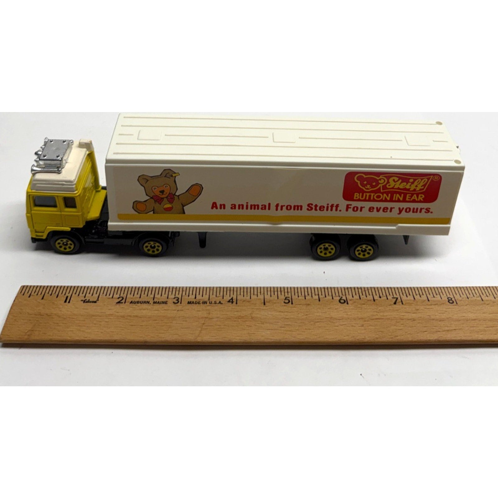 Vtg Corgi Semi Truck Trailer Toy C1231 Volvo Globetrotter Steiff 1985 Great Brit